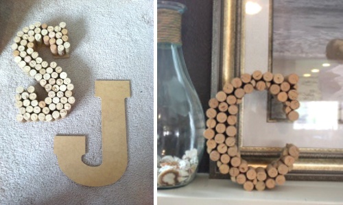 DIY tutorial letras iniciales decoracion hogar y bodas