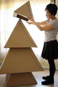 Tutorial instrucciones paso a paso como hacer un arbol de navidad de cartón
