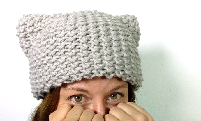 reinado observación nuestra Tutorial DIY: cómo tejer un gorro gatito Kitty hat en telar