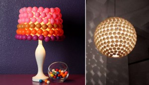 iluminacion lamparas DIY bolas ping pong blancas y colores
