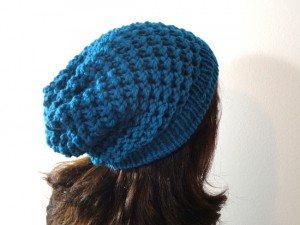 DIY tutorial como tejer gorro lana slouchy beanie con telar